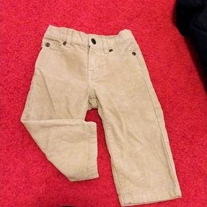 JANIE & JACK Beige corduroy pant size 12-18 months